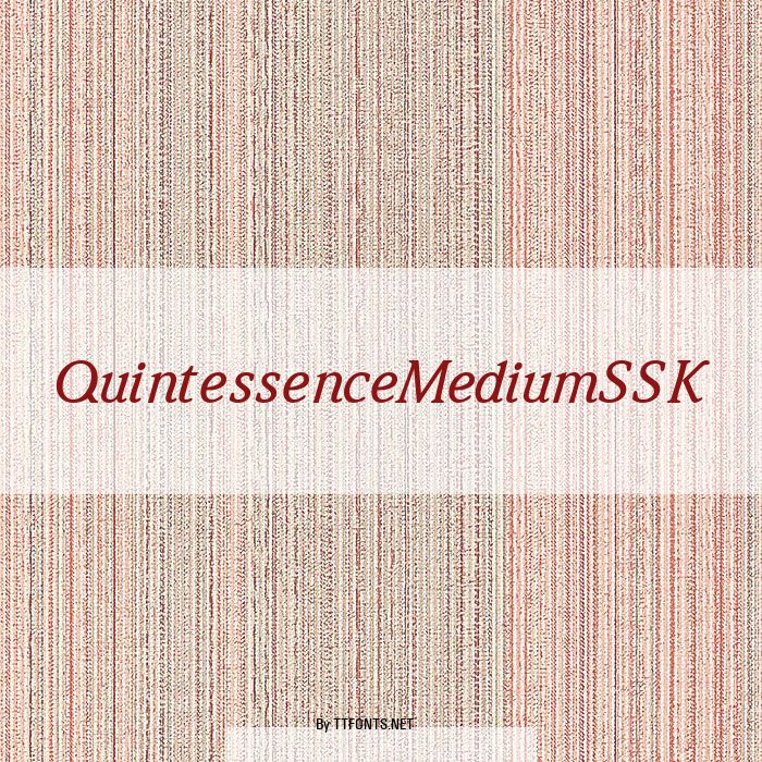 QuintessenceMediumSSK example